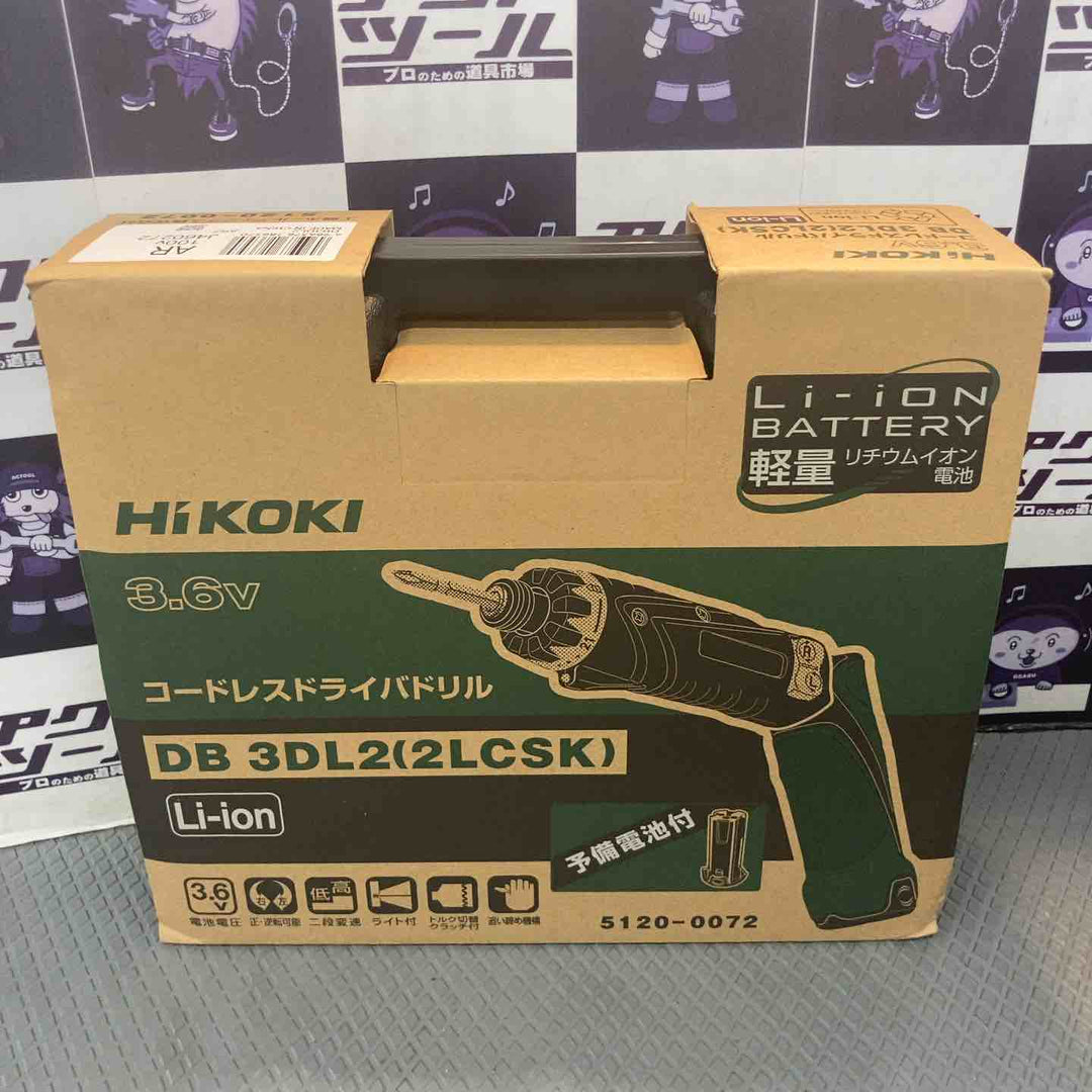 【未使用品】ハイコーキ(HIKOKI ※旧:日立工機)  3.6V コードレスペンドライバドリル   1.5Ah DB3DL2(2LCSK)【所沢店】
