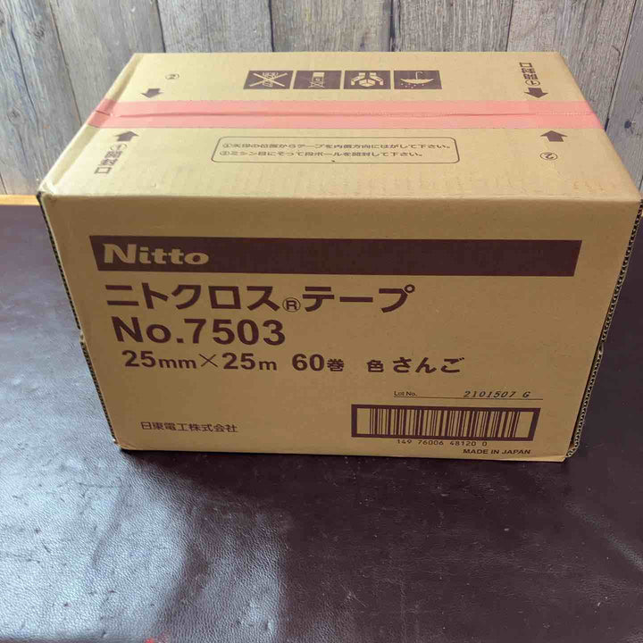 【未使用(店頭展示品)】日東 ニトクロステープ No.7503 25mm×25m 60巻 さんご【東大和店】