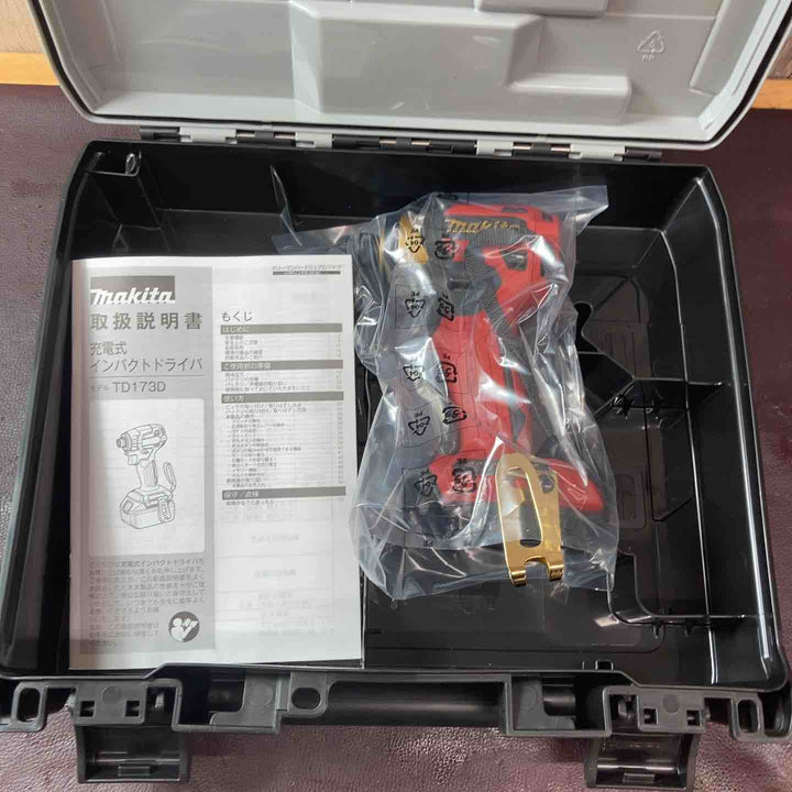 【未使用(店頭展示品)】マキタ(makita) コードレスインパクトドライバー TD173DZK 20周年限定カラー プレミアムレッド【東大和店】