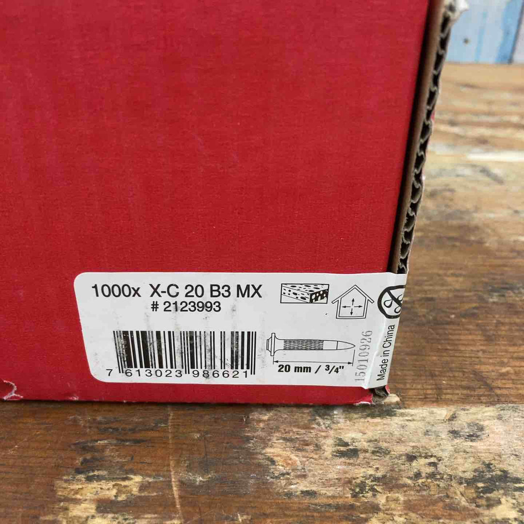 ◇ヒルティ(HILTI) コンクリート釘 X-C 20 B3 MX 直結 20mm【柏店】
