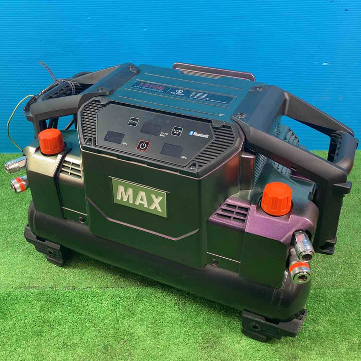 【美品】◇マックス(MAX) 高圧専用 エアコンプレッサー AK-HH1310E【高圧×4】＿グリーンアメジスト【岩槻店】