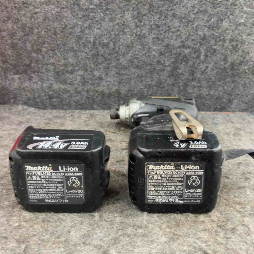【現状品】★マキタ(makita) コードレスインパクトドライバー TD133DRFXB ケース(14.4V3.0Ahバッテリー*2[455][434]、充電器)【鴻巣店】
