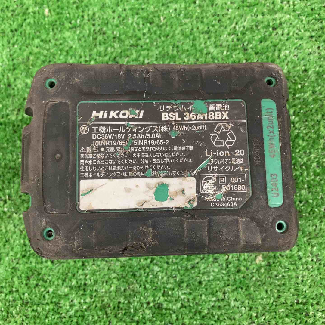 【中古品】 ハイコーキ/HIKOKI ※旧:日立工機 リチウムイオンバッテリー 36V/2.5Ah BSL36A18BX 【鴻巣店】