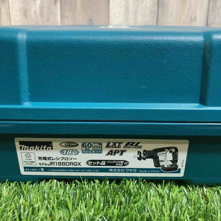 ★マキタ(makita) 18V コードレスレシプロソー JR188DRGX 純正バッテリー2個付【戸田店】