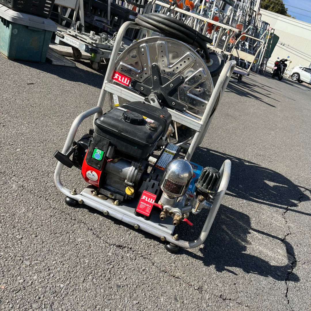 【中古品】丸山 セット動噴 MS154EA 3.5Mpa 最大3.5馬力 吸余水ホース付 アルミフレーム【東大和店】