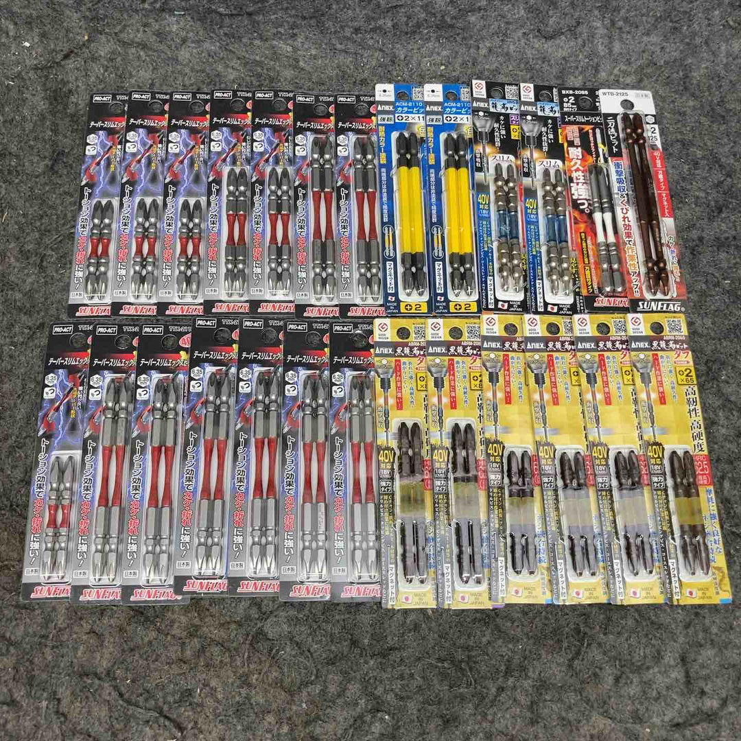 【未使用品】 ANEX/新亀製作所 インパクトビット(+2) 73パック 2本入 (計146本) 18V・40V対応 【鴻巣店】