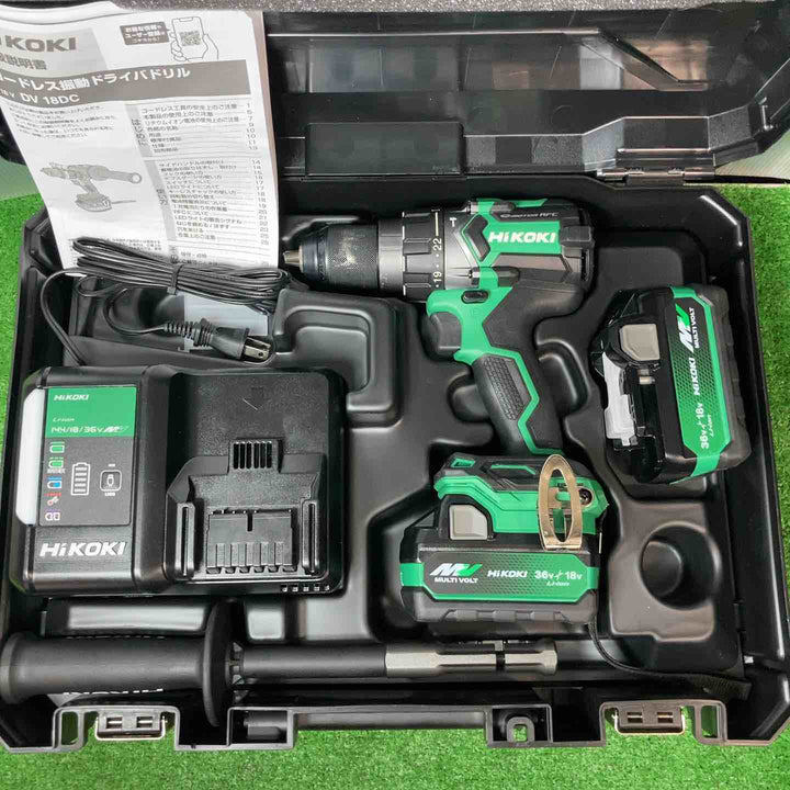 【美品】★ハイコーキ(HIKOKI ※旧:日立工機) コードレスドリルドライバー DV18DC(2XPZ)【岩槻店】