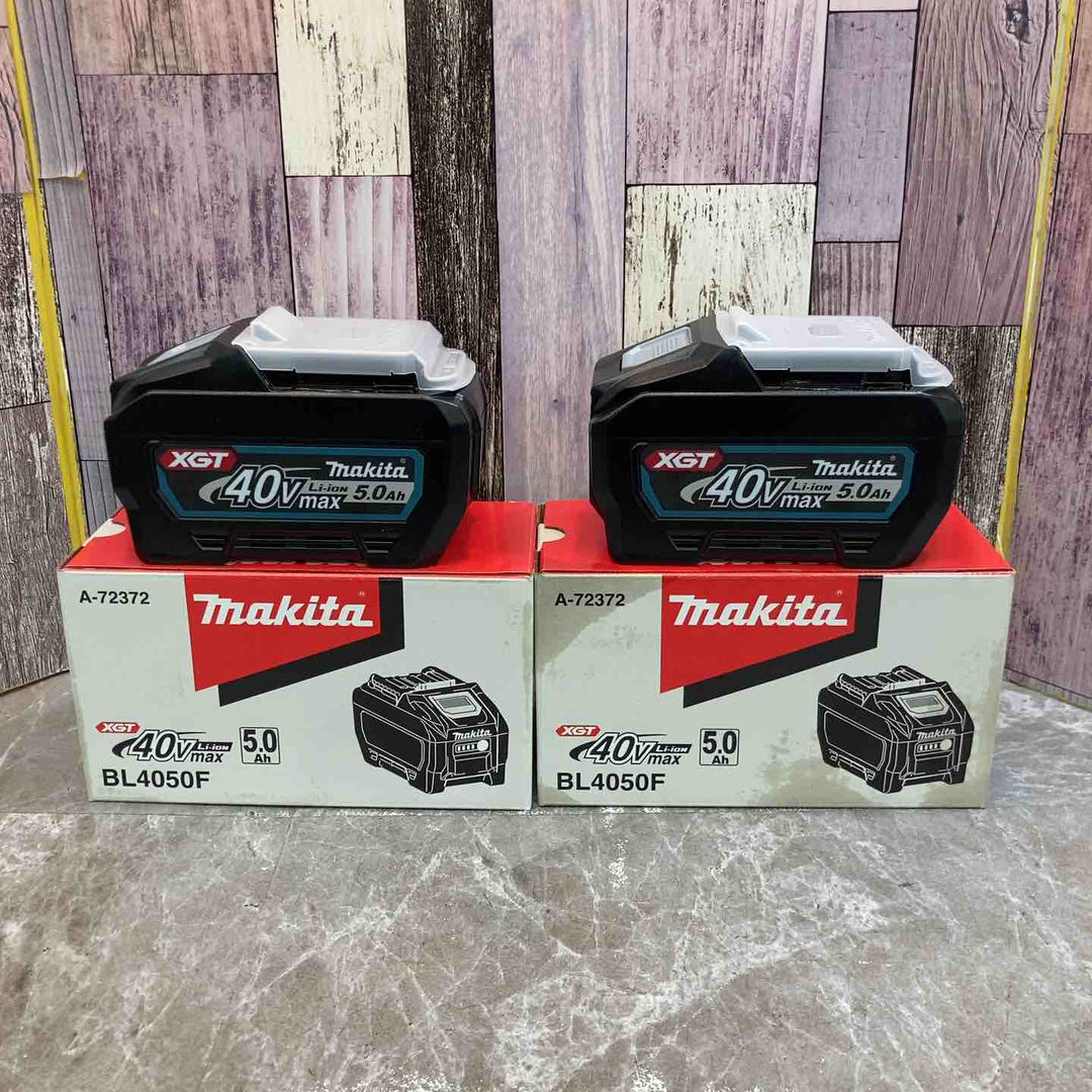 【未使用品】2個セット 純正品 makita マキタ リチウムイオンバッテリー 40Vmax BL4050F 箱汚れあり【八潮店】
