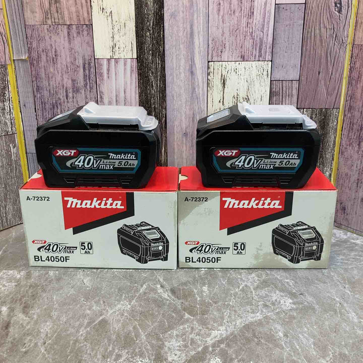 【未使用品】2個セット 純正品 makita マキタ リチウムイオンバッテリー 40Vmax BL4050F 箱汚れあり【八潮店】