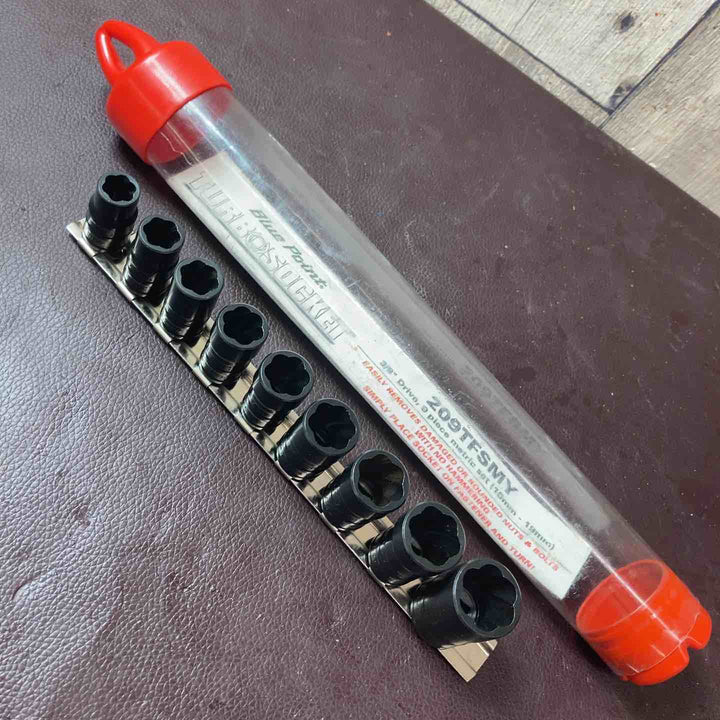 【中古品】 ブルーポイント(BluePoint) 3/8インチ シャローツイストインパクトソケット 9個セット 209TFSMY 【東大和店】