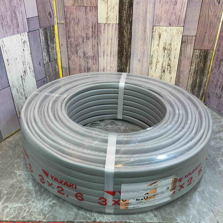 【未使用品】矢崎電線 VVFケーブル 3ｘ2.6ｍｍ 100ｍ巻【八潮店】