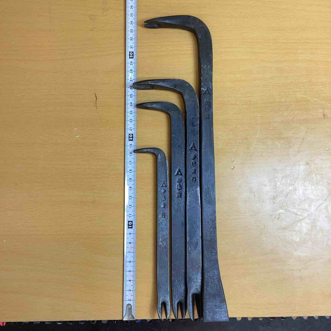 かじ寅 バールセット 4本 350mm 265mm 240mm 180mm 大工道具 【越谷店】