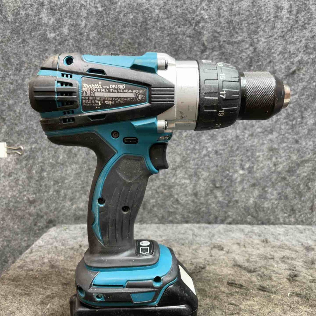 マキタ(makita) コードレスドライバドリル DF458DZ 3.0Ahバッテリー付【桶川店】