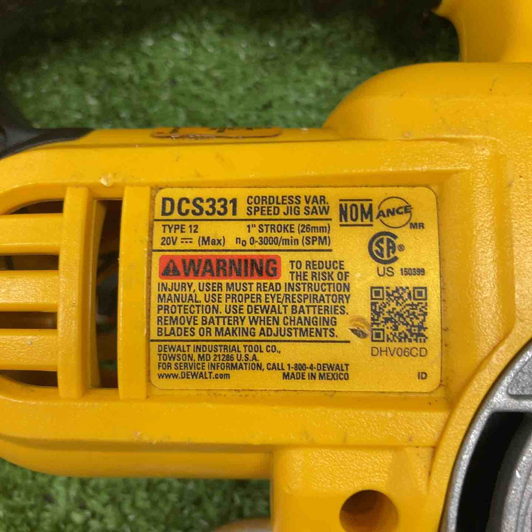 ◇DeWalt 充電式ジグソー モデル：DCS331【川崎店】