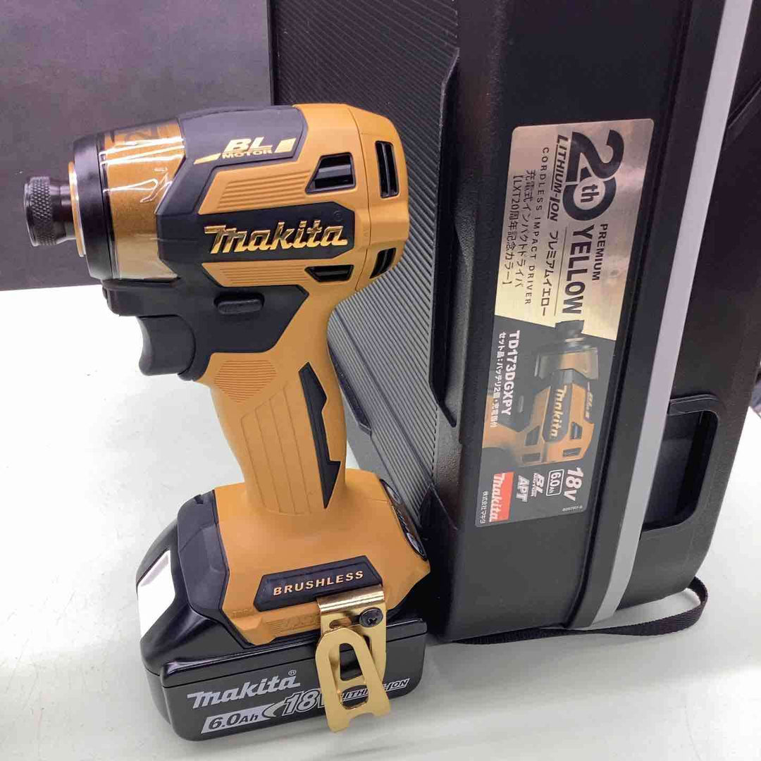 ☆マキタ(makita) コードレスインパクトドライバー TD173DGXPY LTX20周年限定色 プレミアムイエロー【桶川店】