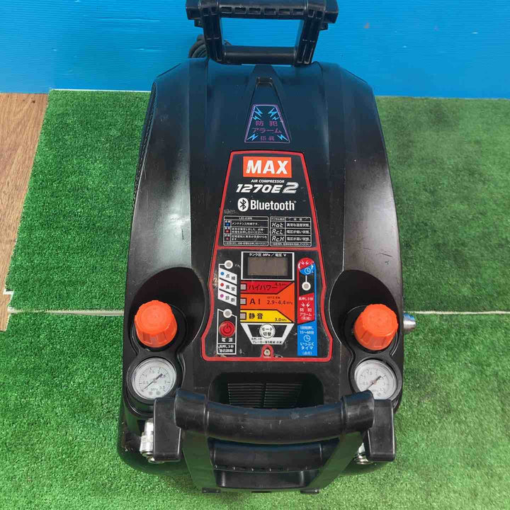 ★マックス(MAX) エアコンプレッサー AK-HH1270E2_ブラック 充填時間約5分15秒【岩槻店】