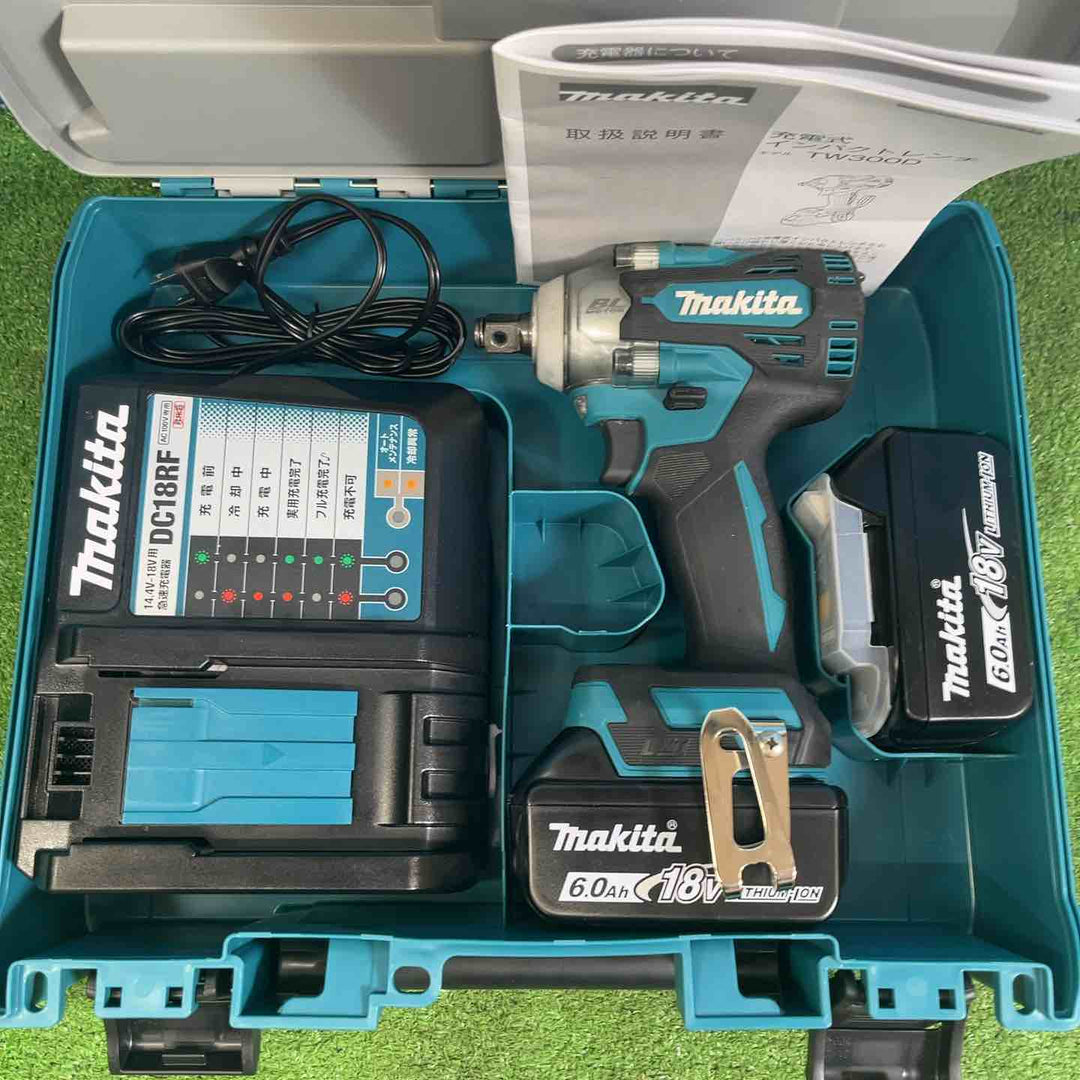 ★マキタ(makita) コードレスインパクトレンチ TW300DRGX バッテリー使用頻度低(充電0回・7回)【岩槻店】
