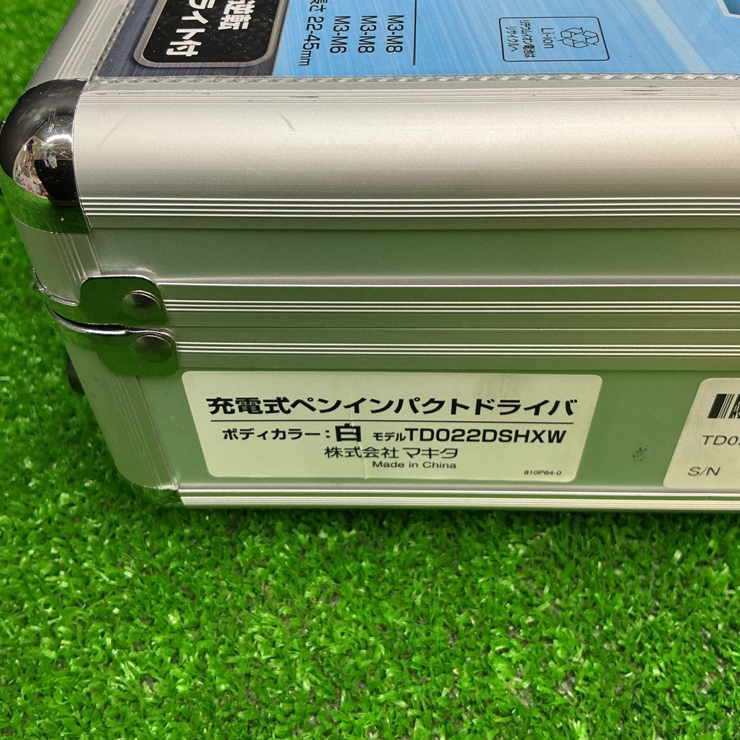 【未使用品】マキタ(makita) コードレスペンインパクトドライバー TD022DSHXW【電材館越谷店】