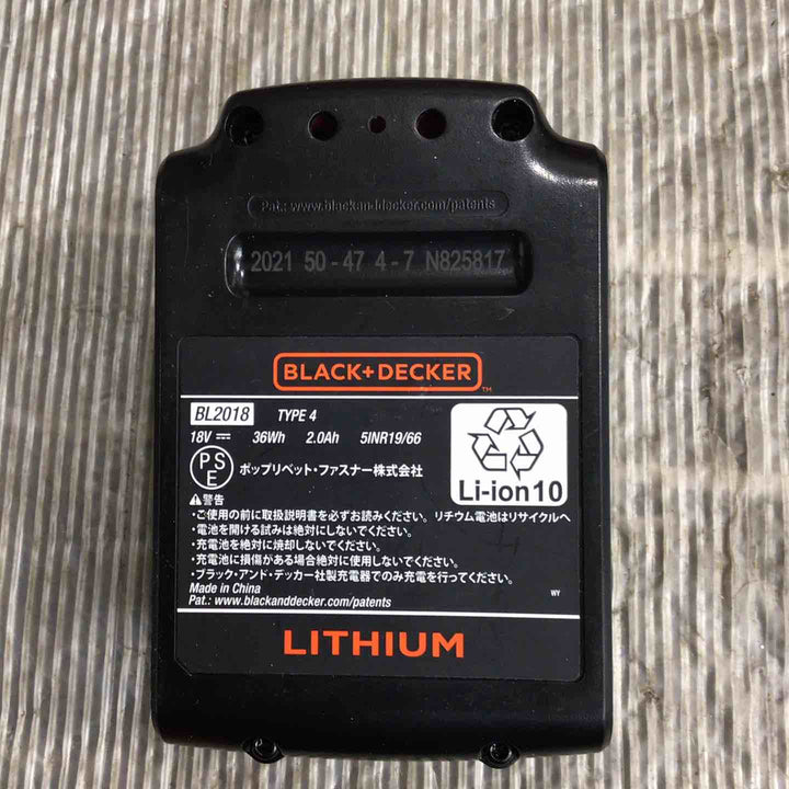 【中古美品】ブラックアンドデッカー(BLACK+DECKER) 充電式 コードレス ブロワー【草加店】