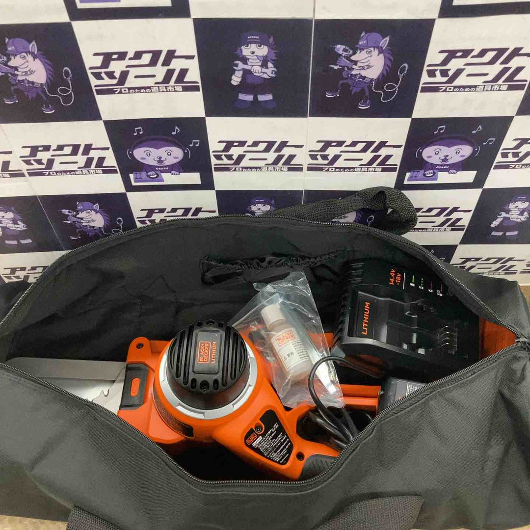 ◇BLACK+DECKER コードレスハサミ型チェーンソー LLP18N【所沢店】