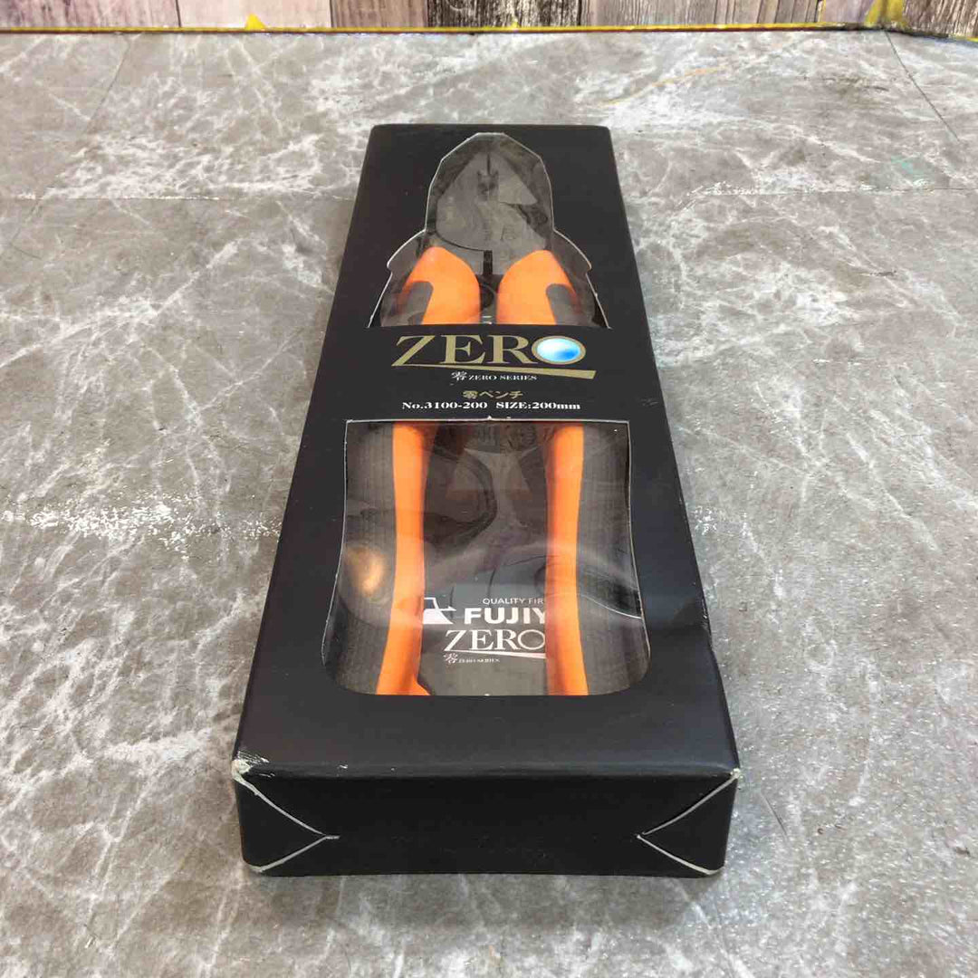 ◇フジ矢 零ペンチ 200mm 刃部鏡面仕上げ・偏芯テコ設計で驚異の切れ味 3100-200【八潮店】