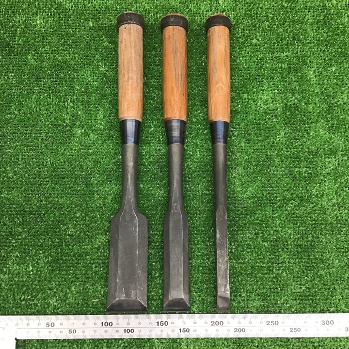 【現状品】 「正道」銘 鑿 のみ 3本セット 【鴻巣店】