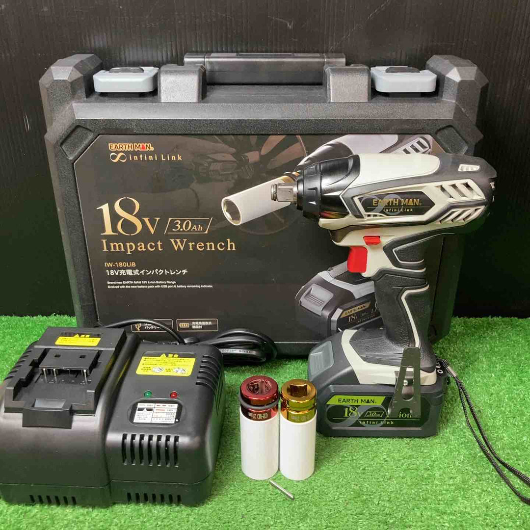 【美品】◇髙儀(Takagi) 18V 充電式インパクトレンチ EARTH MAN infini-Link IW-180LiB【岩槻店】