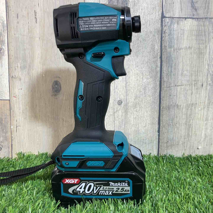 ★マキタ(makita) 40Vmaxコードレスインパクトドライバー TD005GRDX 純正バッテリー2個付【戸田店】
