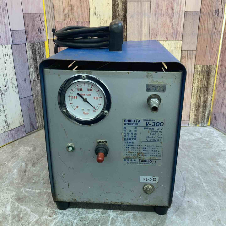 【中古品】◇シブヤ SHIBUYA バキュームポンプ V-300 パッド ホース付【八潮店】
