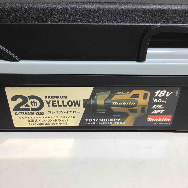 【未使用品】 マキタ makita コードレス インパクトドライバー TD173DGXPY LTX20周年限定色 プレミアムイエロー 本体＋ケース 20周年 【戸田店】