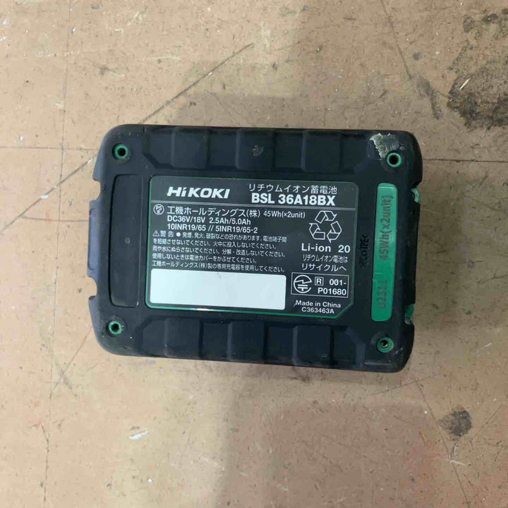 ★ハイコーキ(HIKOKI ※旧:日立工機) コードレス丸のこ C3606DA(SK)(NN) 付属品→バッテリー1個付き（BSL36A18BX）【草加店】