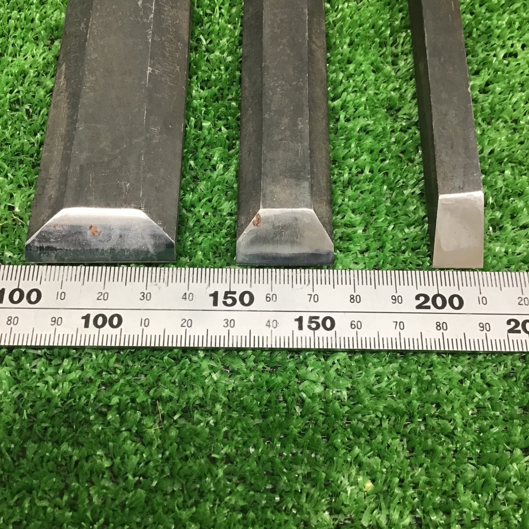 【現状品】 「正道」銘 鑿 のみ 3本セット 【鴻巣店】