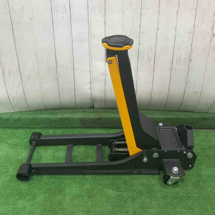 【店頭受取り限定】メルテックプラス 2t油圧超低床ガレージジャッキ エクストラハイリフト 最高値/最低値 615/75mm ツインピストン ラバー付 MeltecPlus MP-20T 動作確認済【川口店】