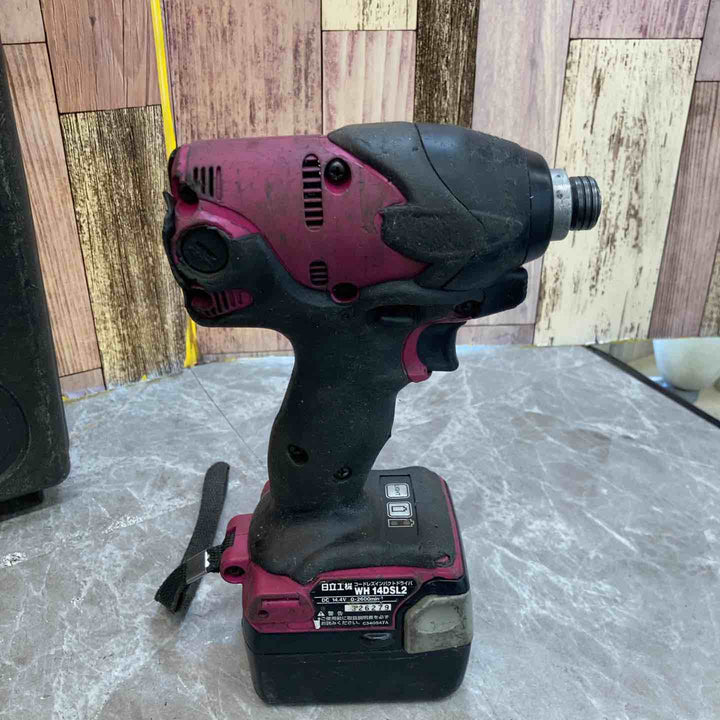 ◇ハイコーキ(HIKOKI ※旧:日立工機)  コードレスインパクトドライバ パワフルレッド WH14DSL(2SLCK)(R)【八潮店】