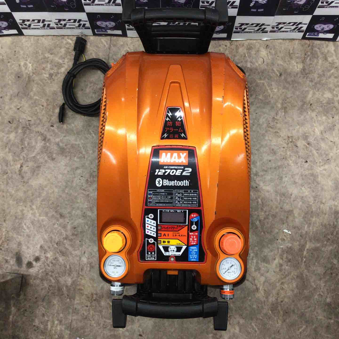 〇マックス(MAX) 高圧エアコンプレッサ AK-HL1270E2 限定色 アラゴンオレンジ【所沢店】