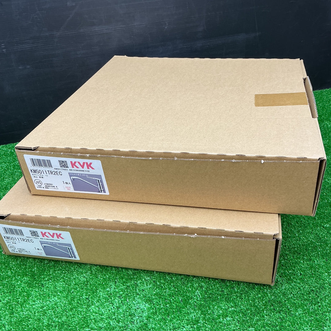 【未使用品】KVK キッチン用 シングルレバー式混合栓 KM5011TR2EC　2点セット【電材館越谷店】