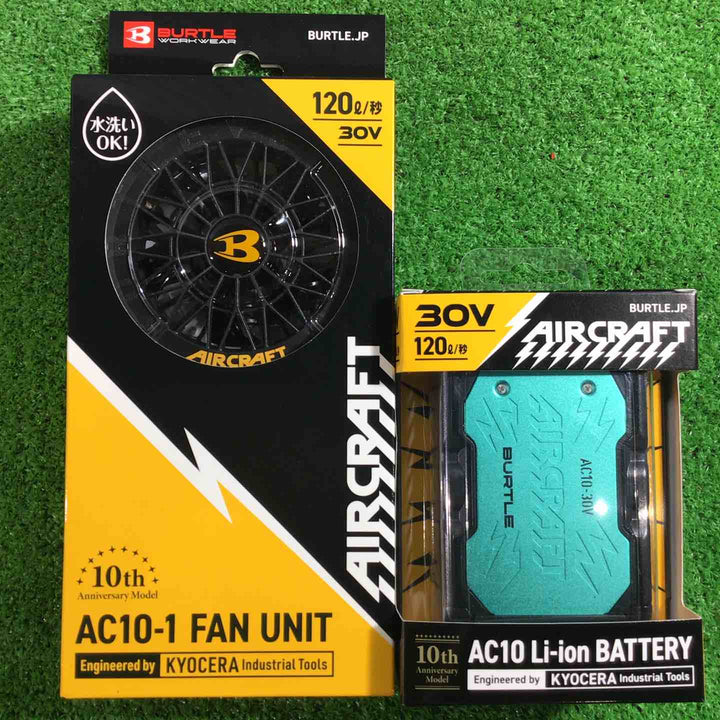 BURTLE エアークラフト2026年モデル 30Vリチウムイオンバッテリー AC10+ファンユニット AC10-1 【川口店】