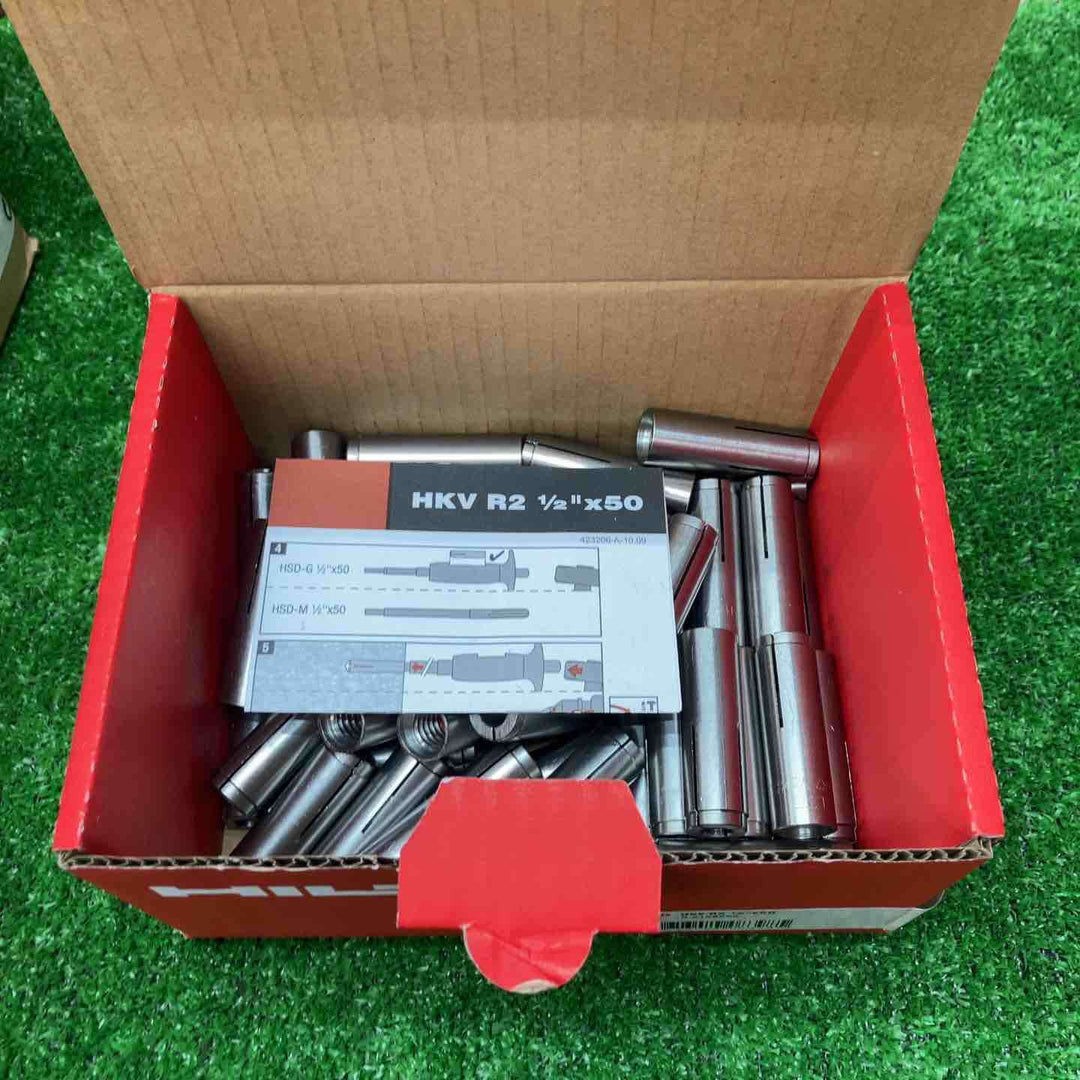 【未使用品】HILTI/ヒルティ 内部コーン打ち込み式金属系アンカー HKV-R2 1/2"×50 8箱セット 一箱50本入り 合計400本 ＃2168252【川越店】
