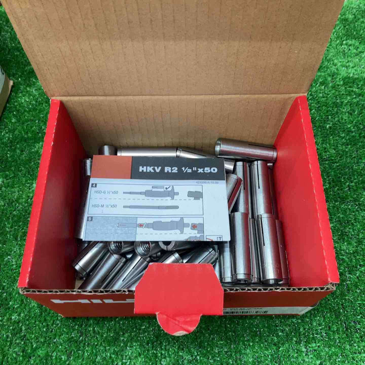 【未使用品】HILTI/ヒルティ 内部コーン打ち込み式金属系アンカー HKV-R2 1/2"×50 8箱セット 一箱50本入り 合計400本 ＃2168252【川越店】