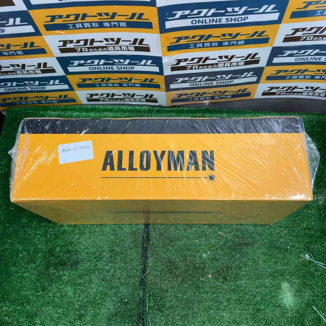 未開封 Alloyman レーザー墨出し器 4D フルライン グリーンレーザー 水平器 4x360°16ライン エレベーター三脚付き リモートコントロール 3.6Ah大容量バッテリー2個セット【草加店】
