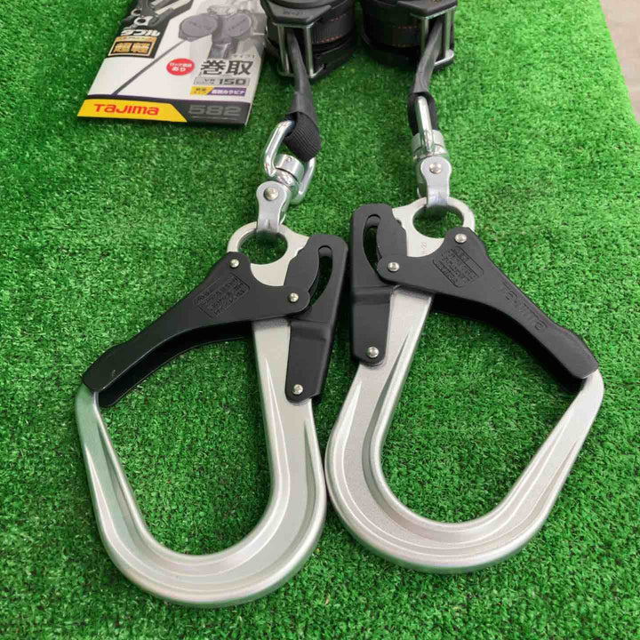 □タジマ(Tajima) フルハーネス用巻取式ダブルランヤード A1VR150L-WL8【川崎店】