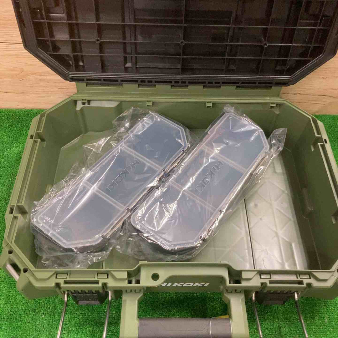 ◇HiKOKI マルチクルーザー ツールボックス M 00379481 防ジン・耐水IP65取得 連結収納型作業箱 フォレストグリーン【町田店】