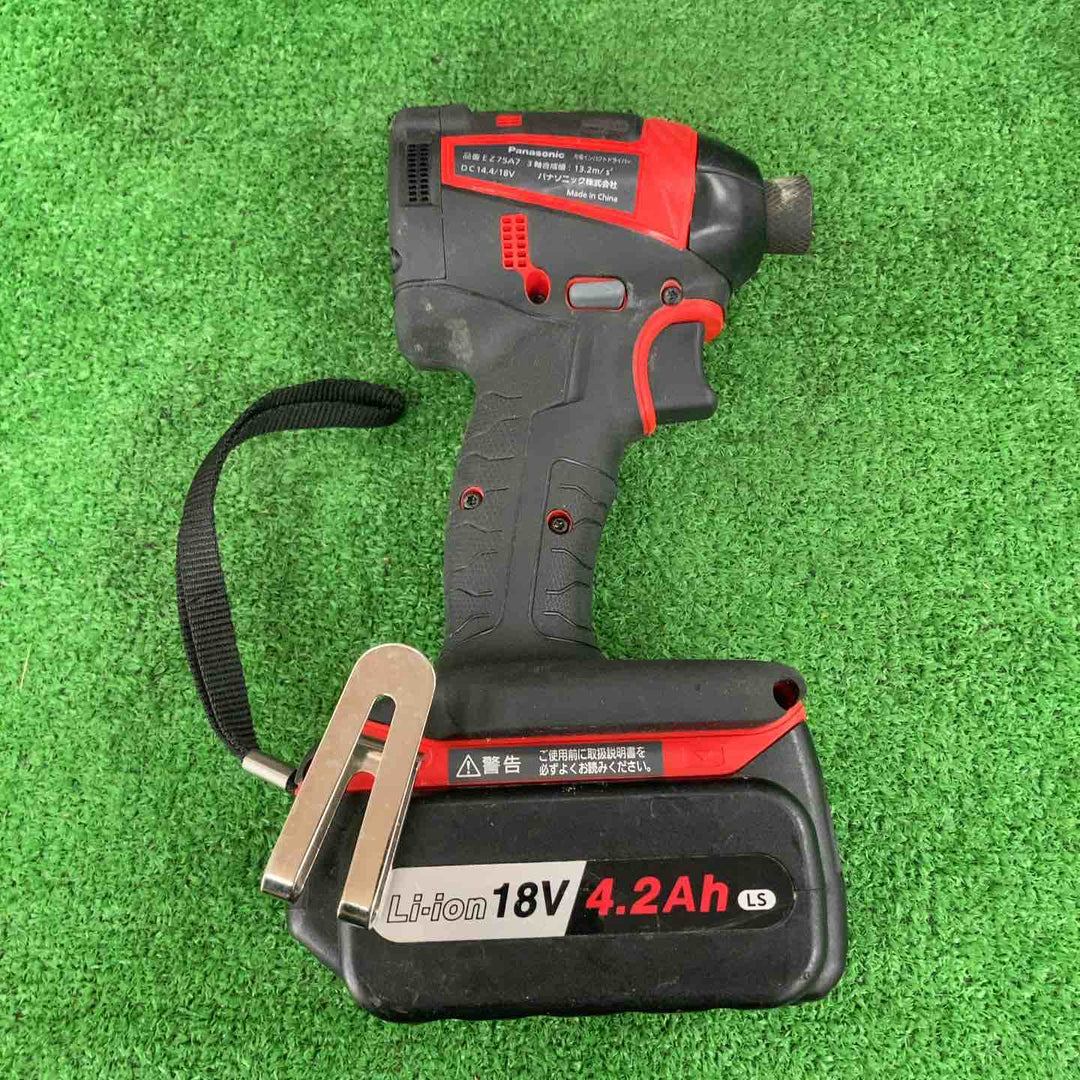 ★パナソニック(Panasonic) コードレスインパクトドライバー EZ75A7LS2G-R【川崎店】