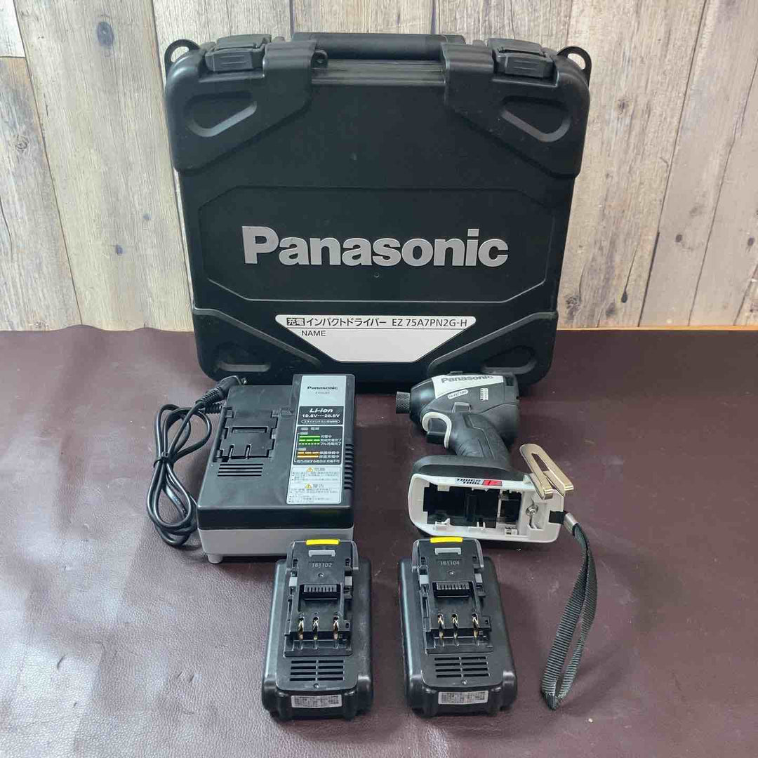 【中古品】 パナソニック(Panasonic) 充電インパクトドライバー 18V 3.0Ah グレー EZ75A7PN2G-H 【東大和店】