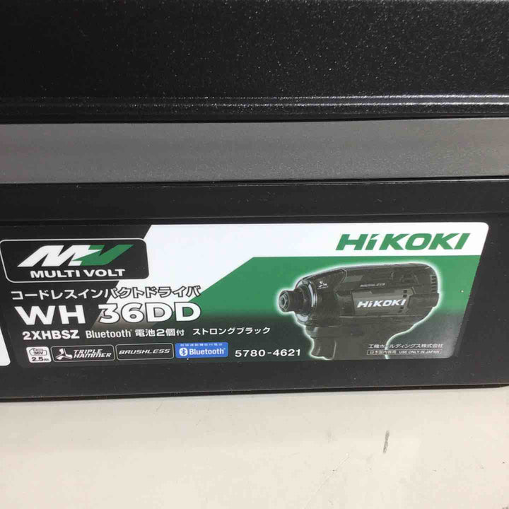 ★ハイコーキ(HIKOKI ※旧:日立工機) コードレスインパクトドライバ ストロングブラック WH36DD(2XHBSZ)【戸田店】
