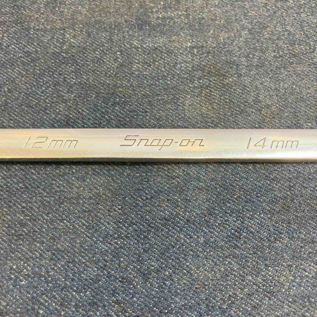 ◇スナップオン(Snap-on) ストレートメガネレンチ 0° オフセットヘッド 12ポイント ロングハンドル サイズ:12-14mm XDHFM1214【八潮店】