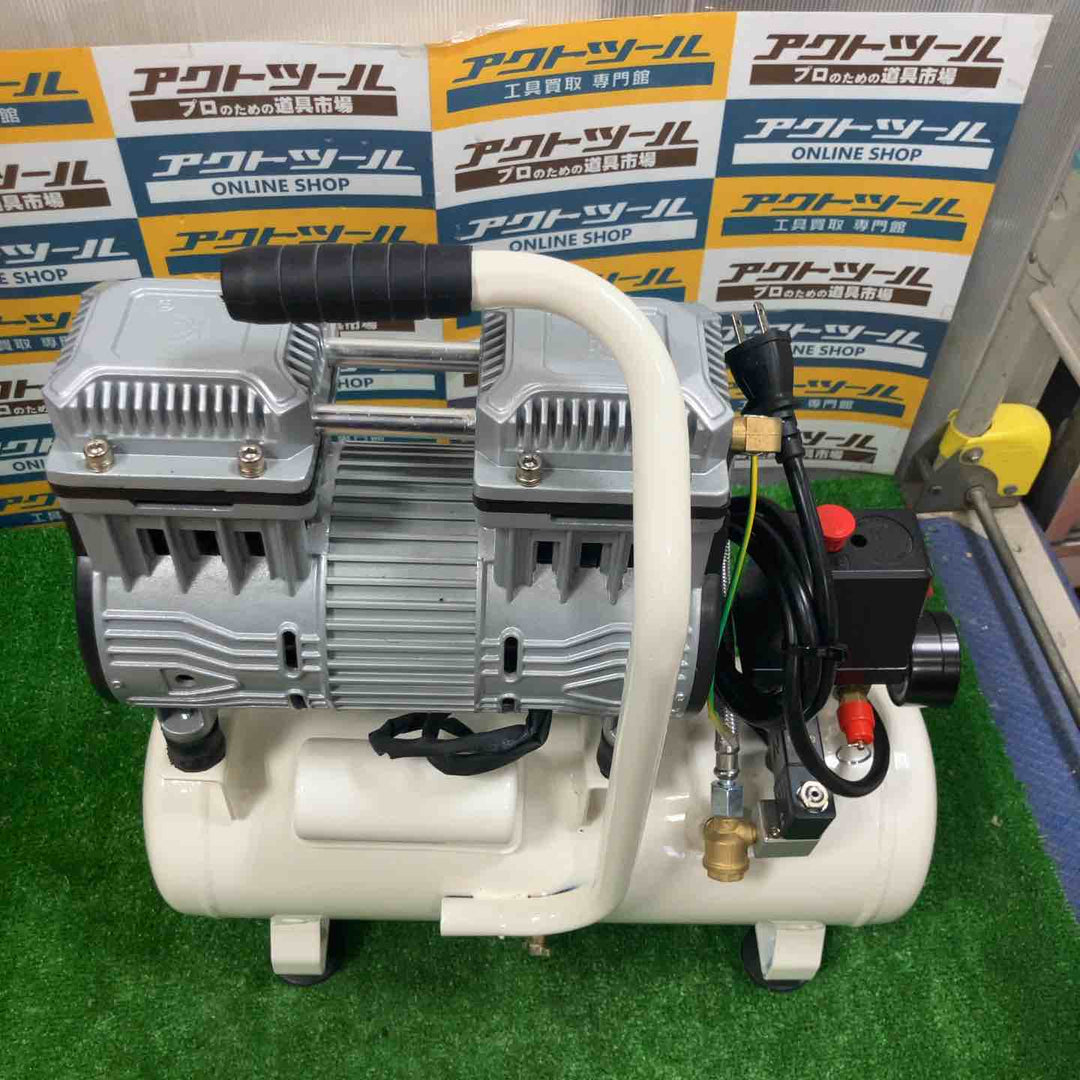【静音、オイルレス、次世代コンプレッサー。】 ONE STEP 12L エアコンプレッサー コンプレッサー 静か 大容量 100v (12L ホワイト)【草加店】
