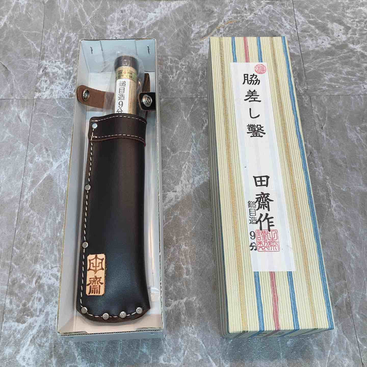 田齋 脇差鑿 鎚目造 9分【八潮店】