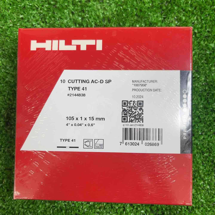 ヒルティ HILTI  カッティングディスク AC-D SP 105x1.0x15 10枚×10箱 105mm切断砥石【越谷店】