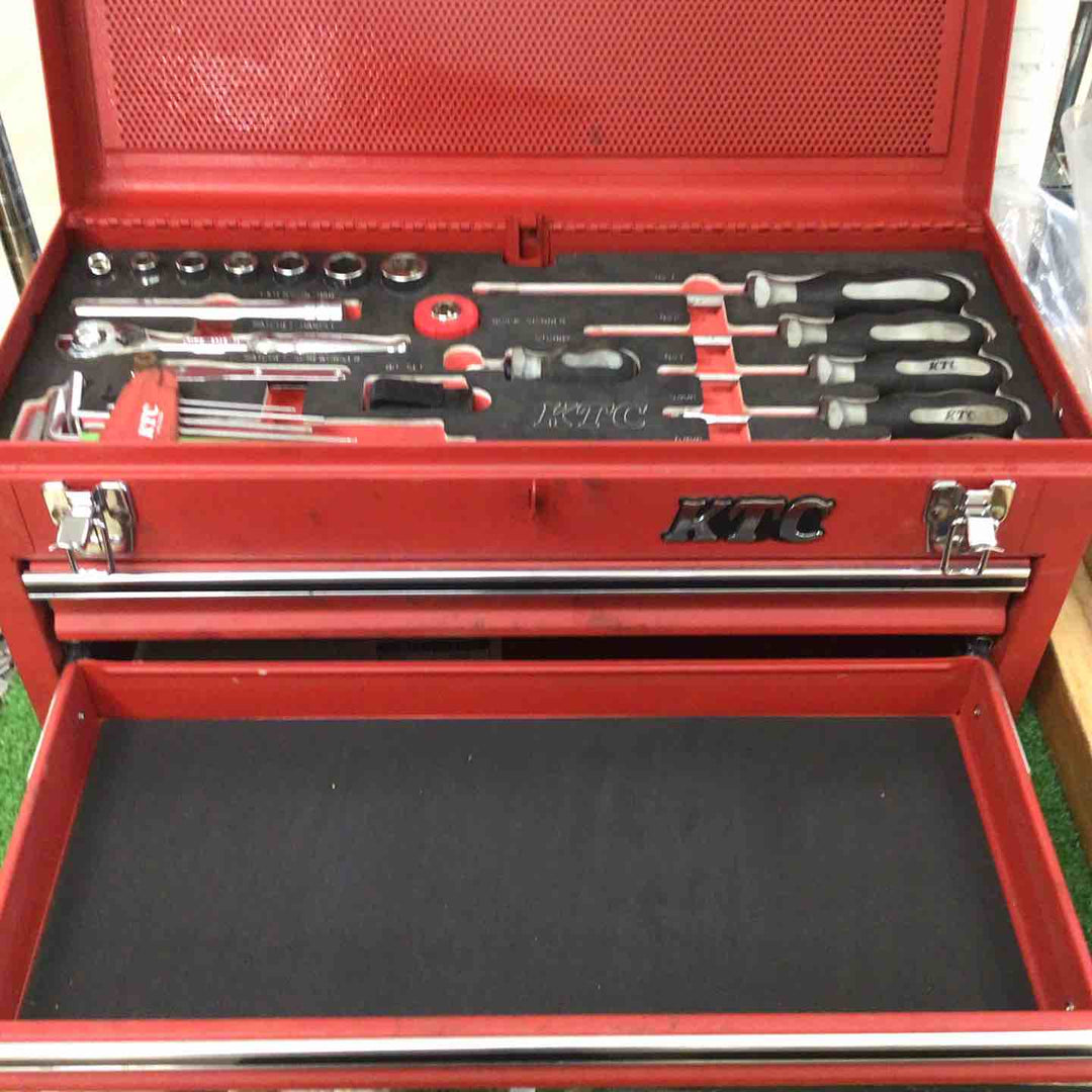 KTC 京都機械工具 ツールボックス LSKX0202SR 整備工具セット  2段引出し ハンドツール【町田店】